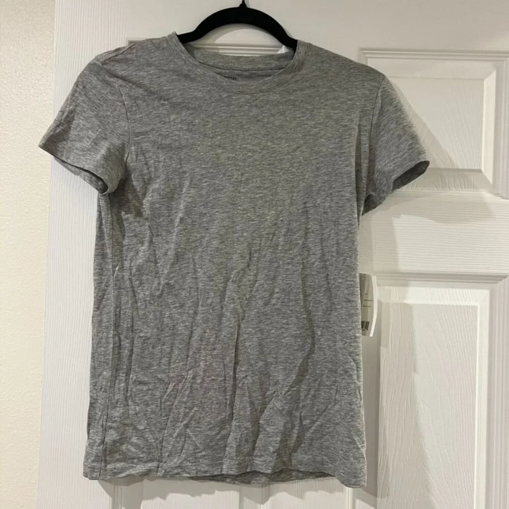 Vince Essential Pima Cotton Gray Crewneck Neck T-Shirt Size Small NWT - Picture 3 of 7